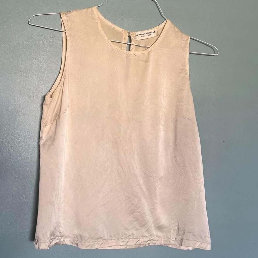 Women's Cream and Tan Vest